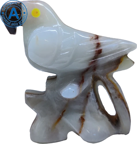 Altyn Adam figure made of onyx, white bird photo 2