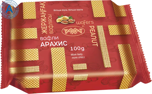 Rakhat waffles, peanut, 100 g