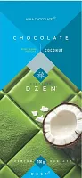 Alma Chocolates white chocolate bar, matcha tea and coconut, 100 g