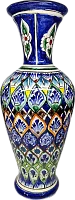 Altyn Adam jug made of ceramic, blue-green-orange