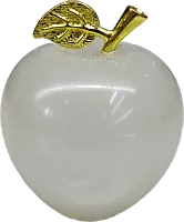 Altyn Adam apple made of onyx, white, middle