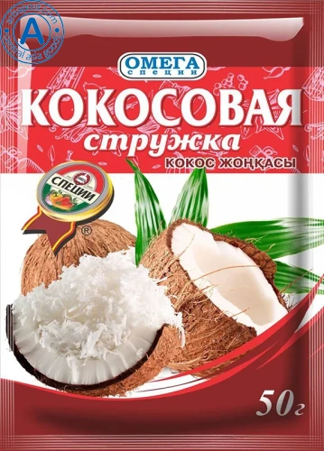 Omega coconut flakes, 50 g