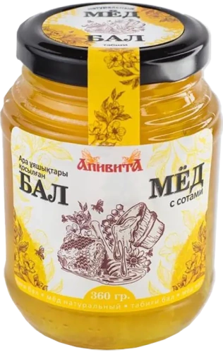 Apivita honey with honeycombs, 360 g