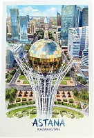 Zhanyl postcard, Kazakhstan, Astana