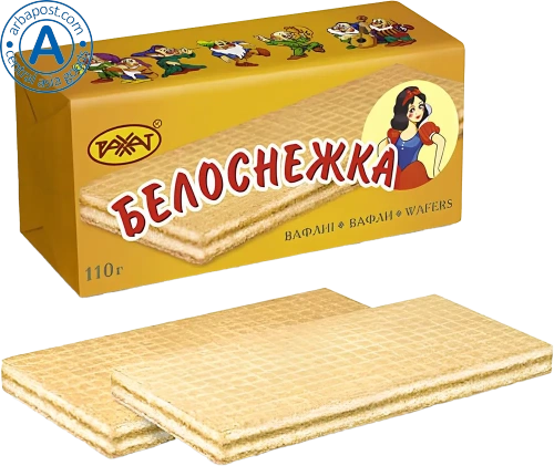 Rakhat waffles, belosnezhka, 110 g