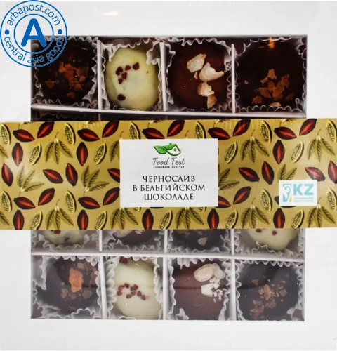 Food Fest prunes in Belgian chocolate, 300 g