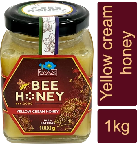 Bee Honey yellow cream honey, 1000 g