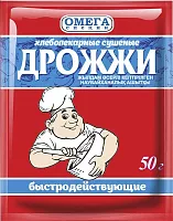 Omega baking yeast, 50 g