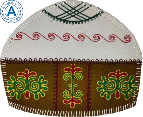 Altyn Adam teapot warmer, yurt, white-brown-green photo 2