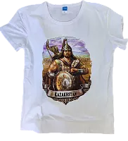 Track t-shirt, Kazakhstan, man on horse