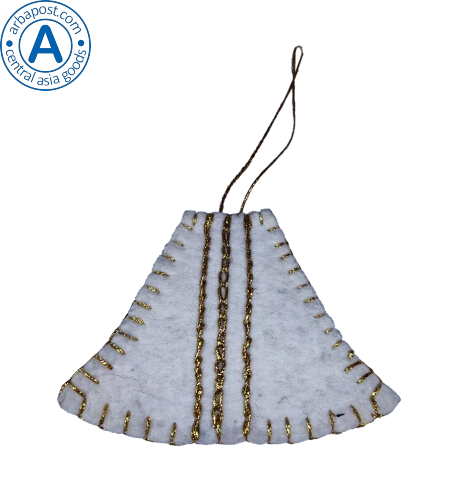 Altyn Adam keychain made of felt, three lines