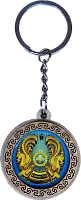 Altyn Adam keychain, oval, Kazakhstan coat of arms