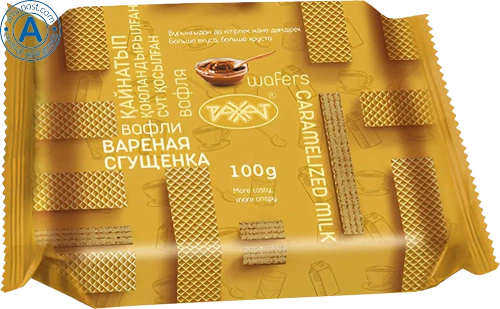 Rakhat waffles, boiled condensed milk, 100 g