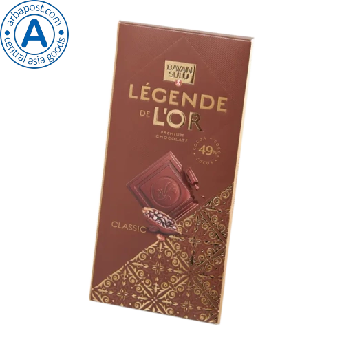 Bayan Sulu Legende de lꞌor classic chocolate bar, 100 g