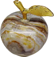 Altyn Adam apple made of onyx, brown, very small