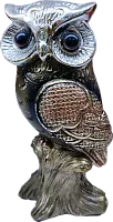 Altyn Adam figure made of metal, owl