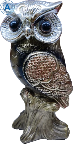 Altyn Adam figure made of metal, owl