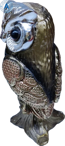 Altyn Adam figure made of metal, owl photo 2