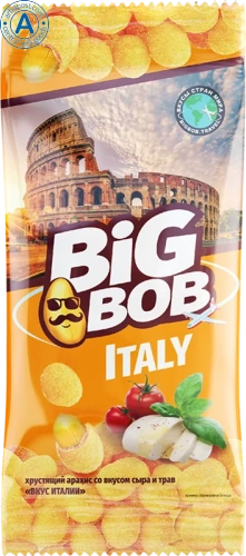 Big Bob Italy peanuts with cheese and herbs flavor, 50 g