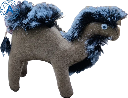 Zhibek Zholy camel made of velveteen, brown-black photo 2