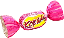 Rakhat caramel candies, coral