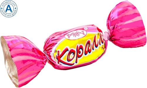 Rakhat caramel candies, coral
