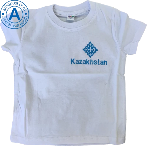 Khan t-shirt for kid, Kazakhstan, white