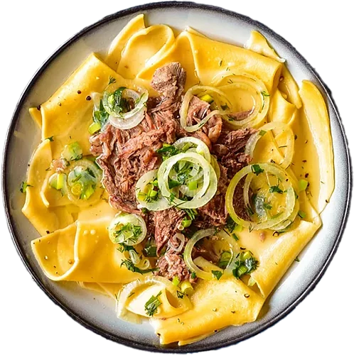 Beshbarmak is Kazakhstan main meal