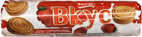 Sultan cookies with strawberry filling, 80 g