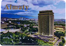 Altyn Adam magnet, Almaty, rectangular, Kazakhstan hotel