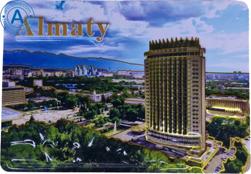 Altyn Adam magnet, Almaty, rectangular, Kazakhstan hotel