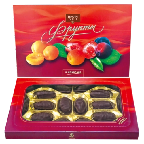 Bayan Sulu chocolate set, fruits in chocolate, 257 g