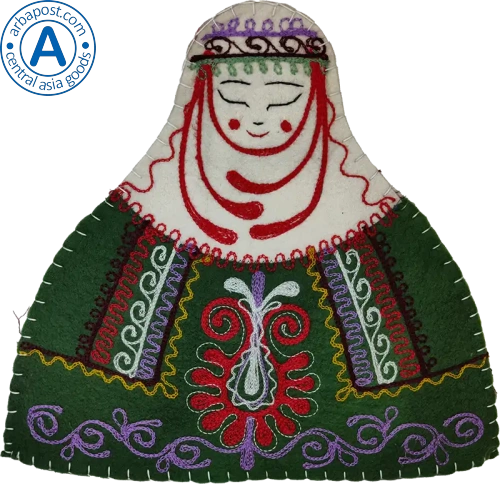 Altyn Adam teapot warmer, girl, green photo 2