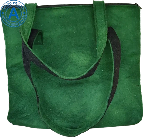 Altyn Adam bag made of felt, green photo 2