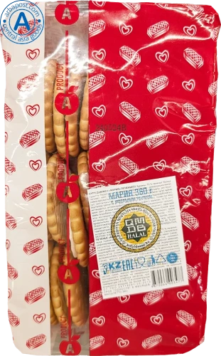 Almaty product Maria cookies with milk filling, 360 g