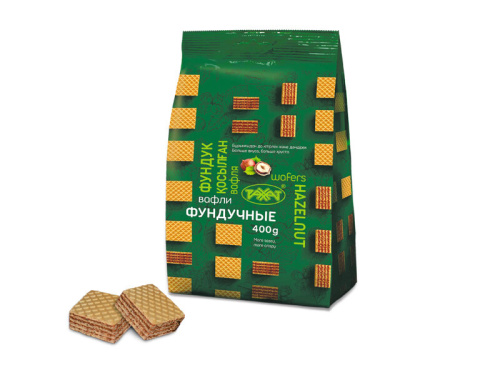 Rakhat wafers, hazelnut, mini, 400 g