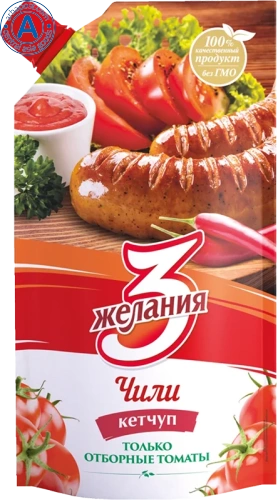 3 zhelaniya tomato ketchup, chili, 450 g