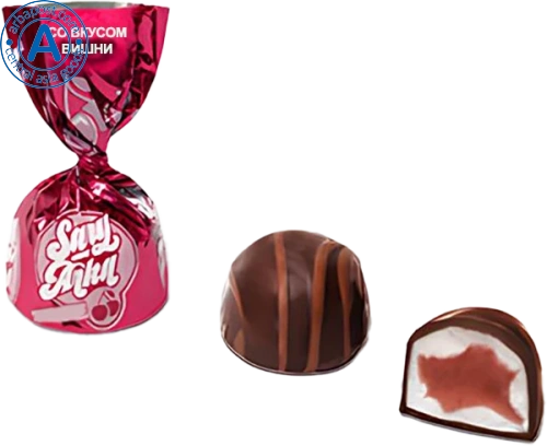Rakhat Sary-Arka candies with cherry filling