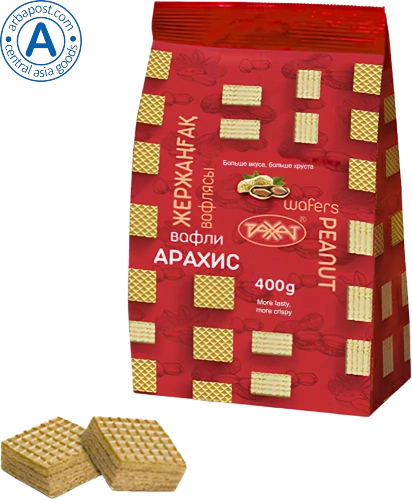 Rakhat waffles, peanut, mini, 400 g