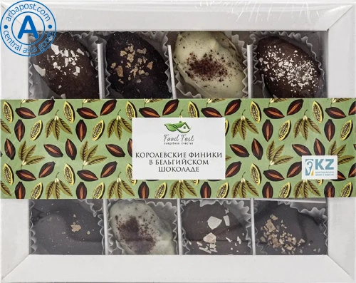 Food Fest royal dates in Belgian chocolate, 300 g