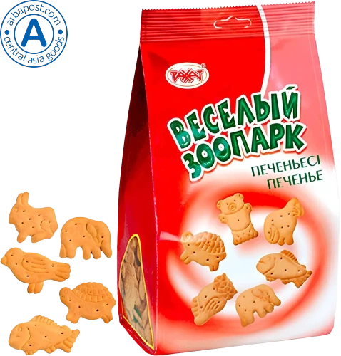 Rakhat cookies, funny zoo, 350 g