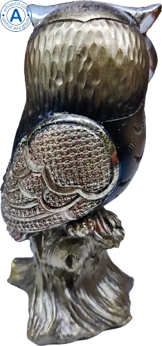 Altyn Adam figure made of metal, owl photo 3