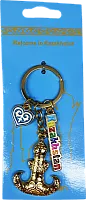 Altyn Adam keychain, pendants, gold flask-heart