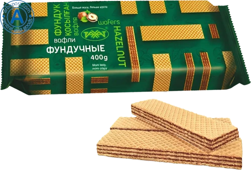 Rakhat waffles, hazelnut, 400 g