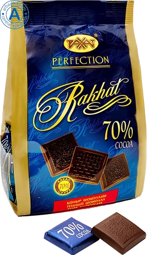 Rakhat dark chocolate bars, mini, 70% cocoa, 275 g