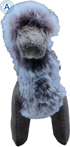 Zhibek Zholy camel made of velveteen, brown-grey photo 3