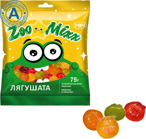 Rakhat chewing marmalade, frog, 75 g