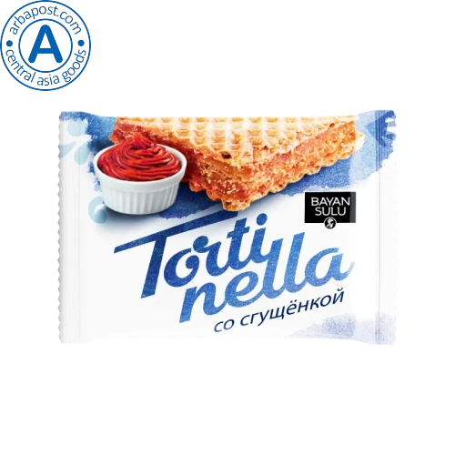 Bayan Sulu Tortinella waffles, mini, condensed milk