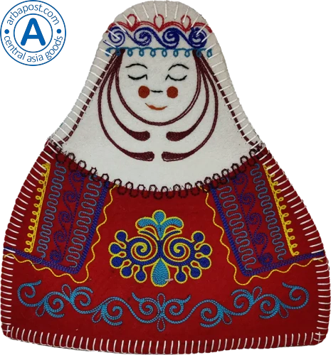 Altyn Adam teapot warmer, girl, red photo 2