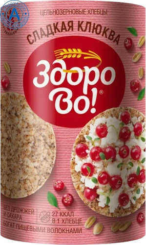 Zdorovo wholegrain crispbread, cranberries, 100 g